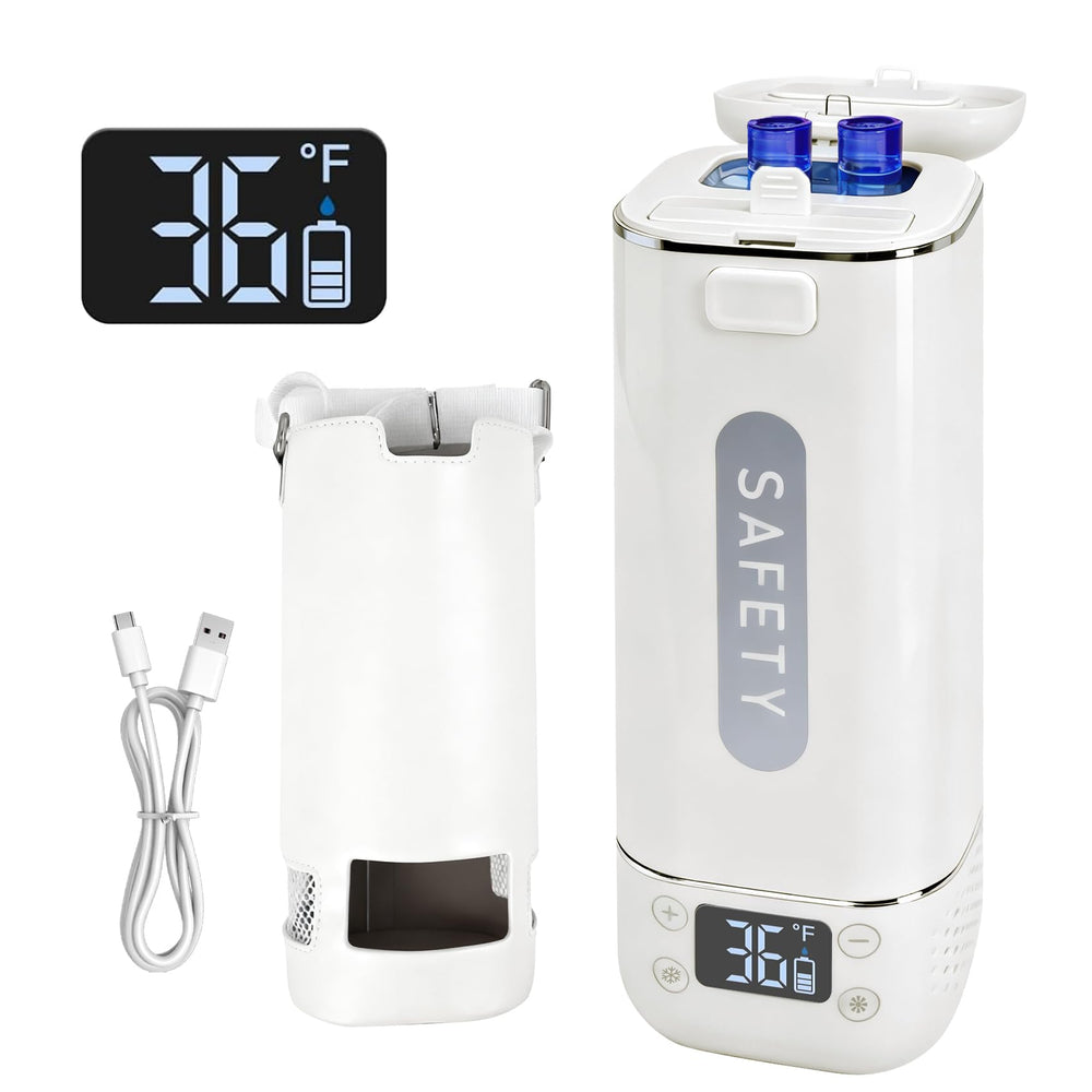 IQYIQY Rechargeable Insulin Cooler with open compartment for quick on-the-go access.