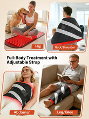 IRELEX large mat supports back, shoulders, hips, and legs for broad sessions.