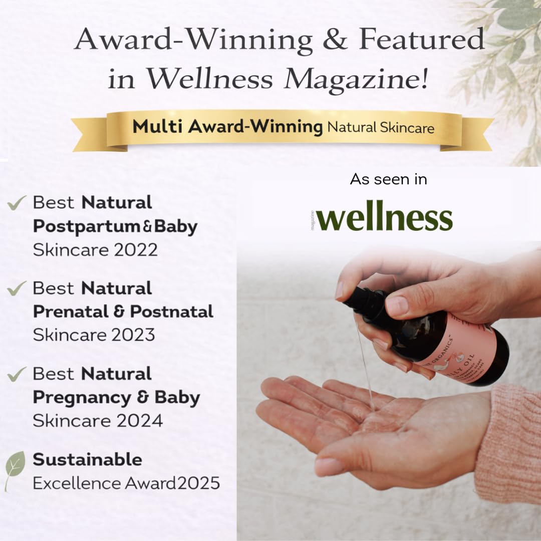 Irene Organics postpartum spray use for cooling relief after delivery.