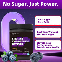 IRIDESICENT Creatine Monohydrate Gummies close-up texture and details.