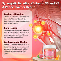 Iridesicent Vitamin D3 K2 gummies ingredients panel looks vegan