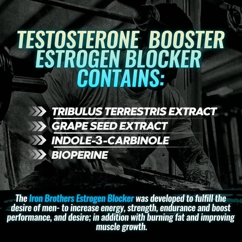 Iron Brothers Men's Testosterone Support bioperine-matrix enhances nutrient absorption.