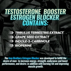 Iron Brothers Men's Testosterone Support bioperine-matrix enhances nutrient absorption.