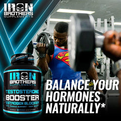 Iron Brothers Men's Testosterone Support cgmp-facility image highlights quality assurance.