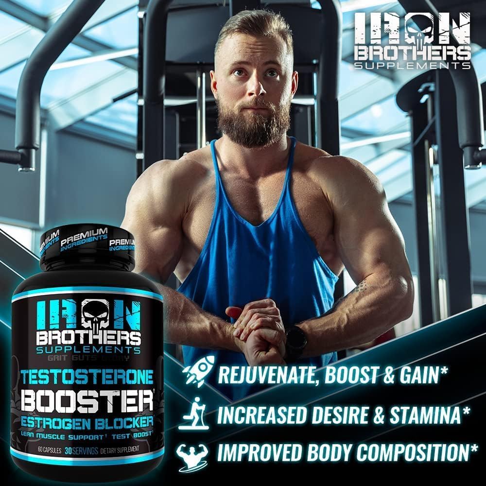 Iron Brothers Men's Testosterone Support made in USA in a cGMP facility.