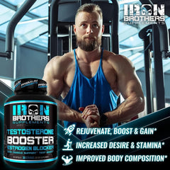 Iron Brothers Men's Testosterone Support made in USA in a cGMP facility.
