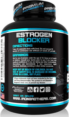 Iron Brothers Testosterone Booster bottle label closeup highlights Indole-3-Carbinol and Tribulus.