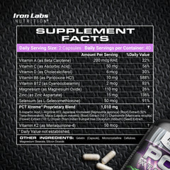 PCT Xtreme capsules close-up, high-dose blend for cycle recovery.