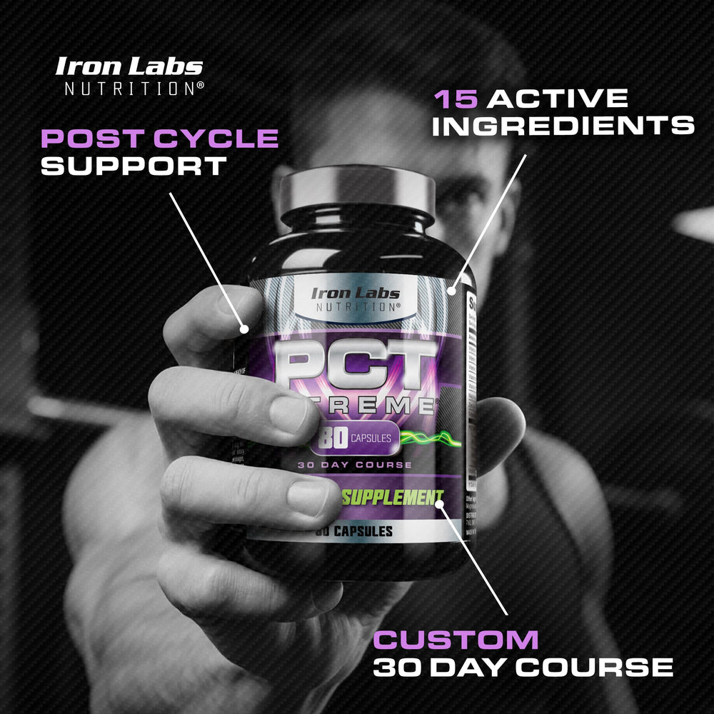 PCT Xtreme label detail highlighting 15 active ingredients.