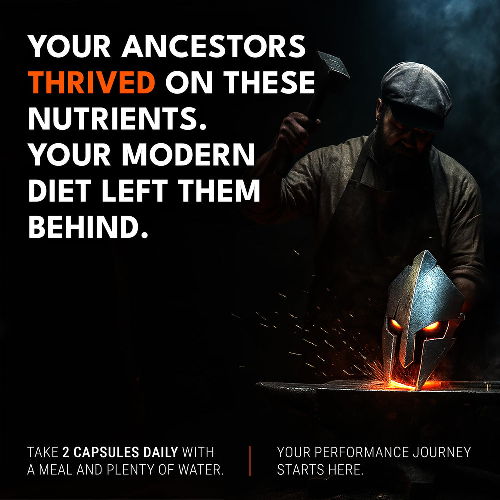 Ironclad Nutrition bottle pouring capsules for a simple daily use.