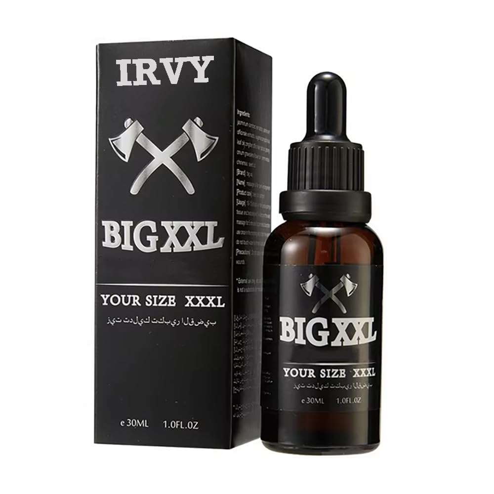 Irvy Big XXL Oil bottle pour for quick absorption and discreet daily use.