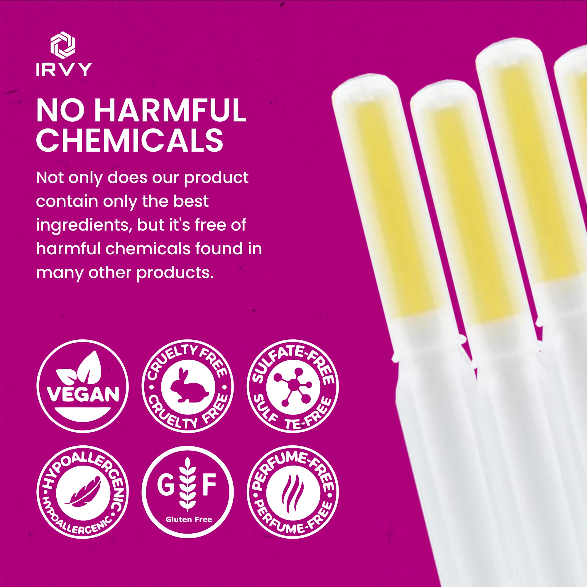 Irvy Premium Vaginal Tightening Gel on bathroom shelf for daily care
