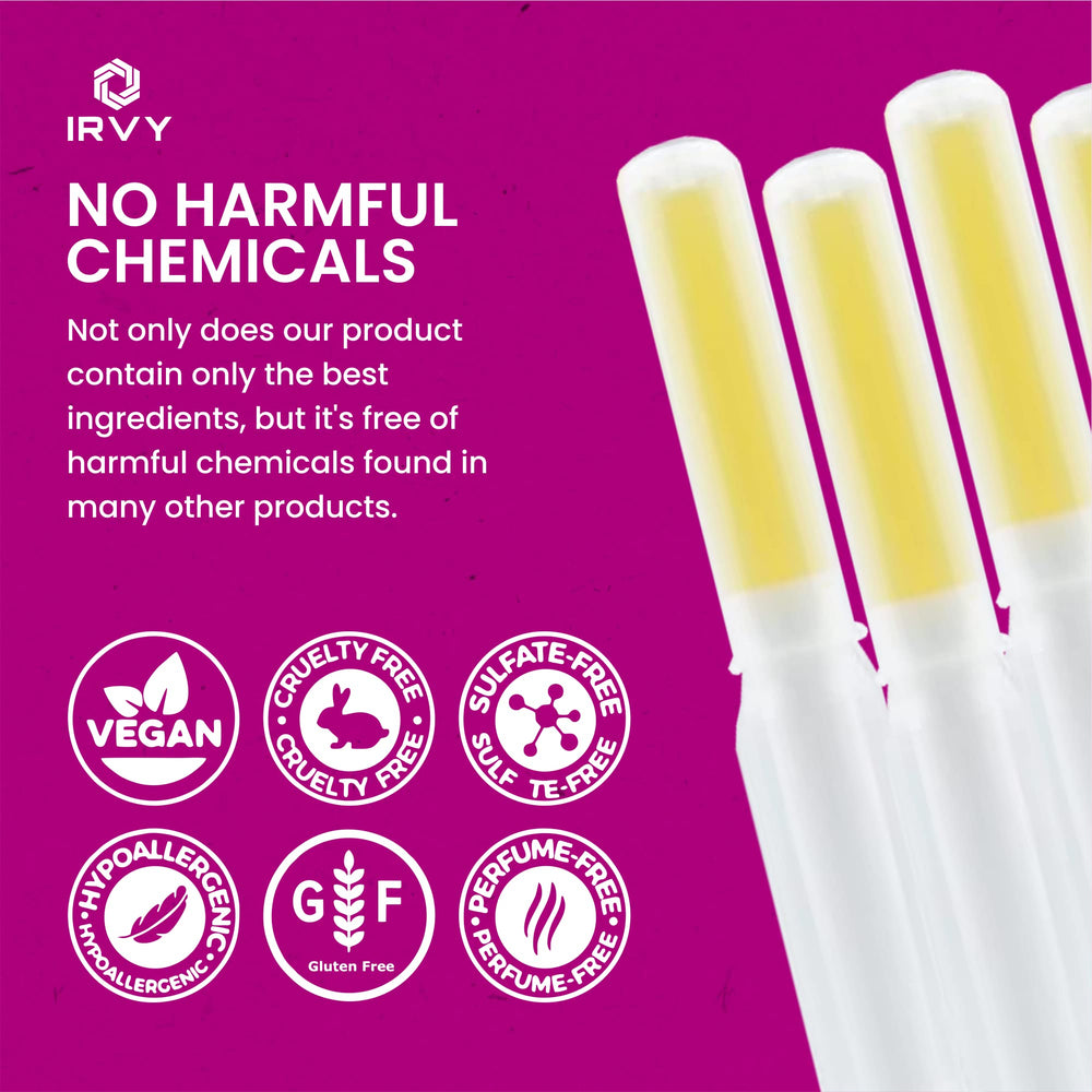Irvy Premium Vaginal Tightening Gel on bathroom shelf for daily care
