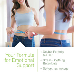 Label details show L-Theanine, Holy Basil, and Damiana in the formula.