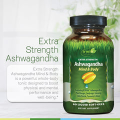 Irwin Naturals adaptogen blend capsules ready for daily use