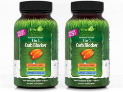 Irwin Naturals carb blocker bottle front supports carb handling during meals.
