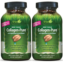 Irwin Naturals Deep Tissue Collagen-Pure bottle front for skin nourishment support