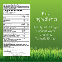 Closeup of Irwin Naturals softgels highlighting hydrolyzed collagen content