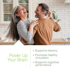 Irwin Naturals Ginkgo Biloba bottle label highlights BioPerine for absorption.