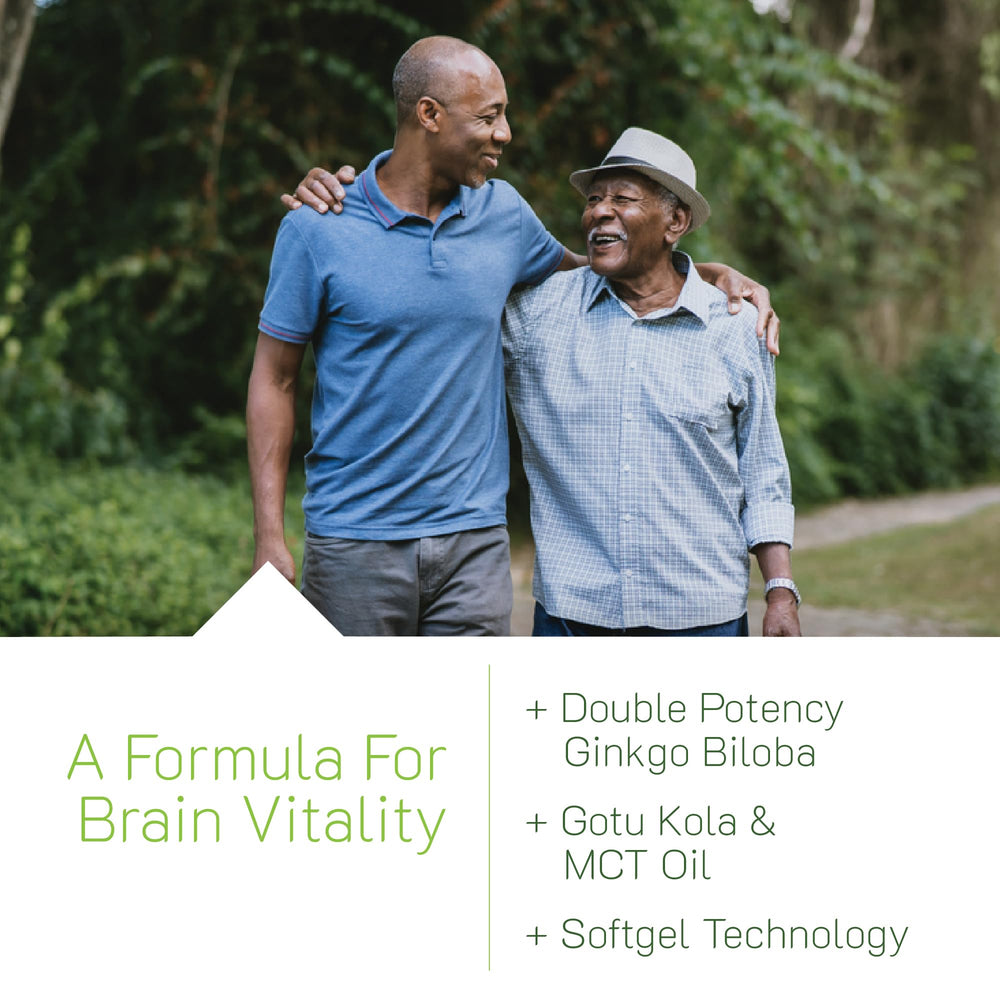 Irwin Naturals Ginkgo Biloba soft-gels beside glass for routine use.