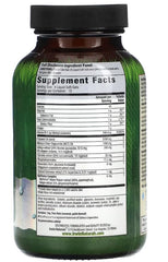 Irwin Naturals Ginkgo Biloba bottle pouring soft-gels for a routine.