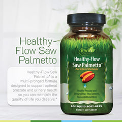 Irwin Naturals Healthy-Flow hints turmeric and pomegranate antioxidants