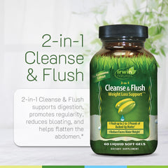 Irwin Naturals label detail highlighting ingredients and benefits