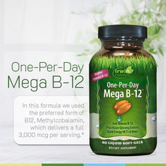 BioPerine enhances absorption of Irwin Naturals B-12 softgels.