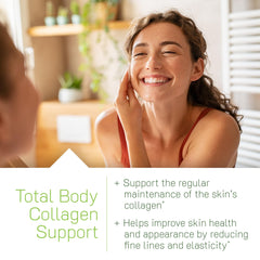 Irwin Naturals softgels poured from bottle showing easy-to-swallow shape