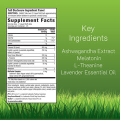 Irwin Naturals Stress-Defy Sleep PM softgels close-up supports a smoother bedtime routine.