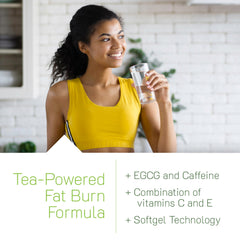 Irwin Naturals Triple-Tea Fat Burner tea blend shows White, Green, Black Tea