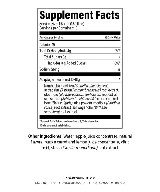 Isagenix Adaptogen Elixir bottle-pack shows travel-friendly packaging for convenience