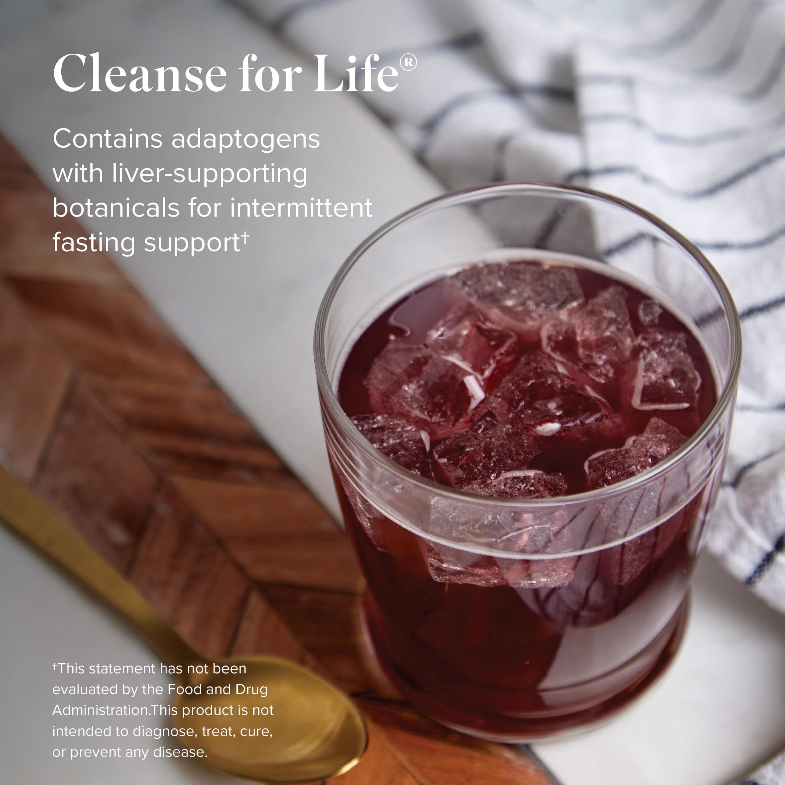 Isagenix Cleanse for Life ingredients label close-up with turmeric and bilberry