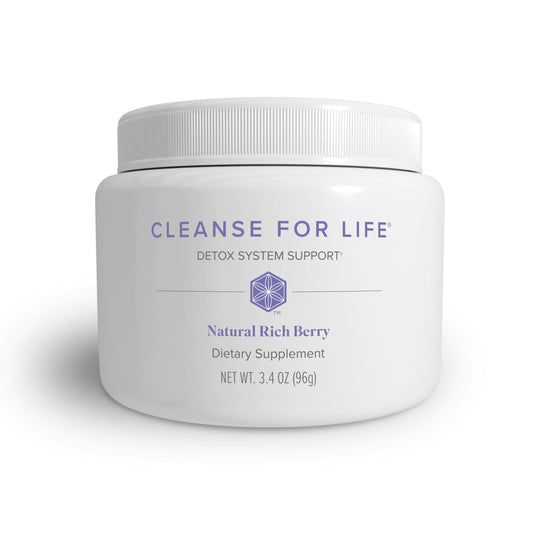 Isagenix Cleanse for Life powder bottle pour for a quick daily cleanse