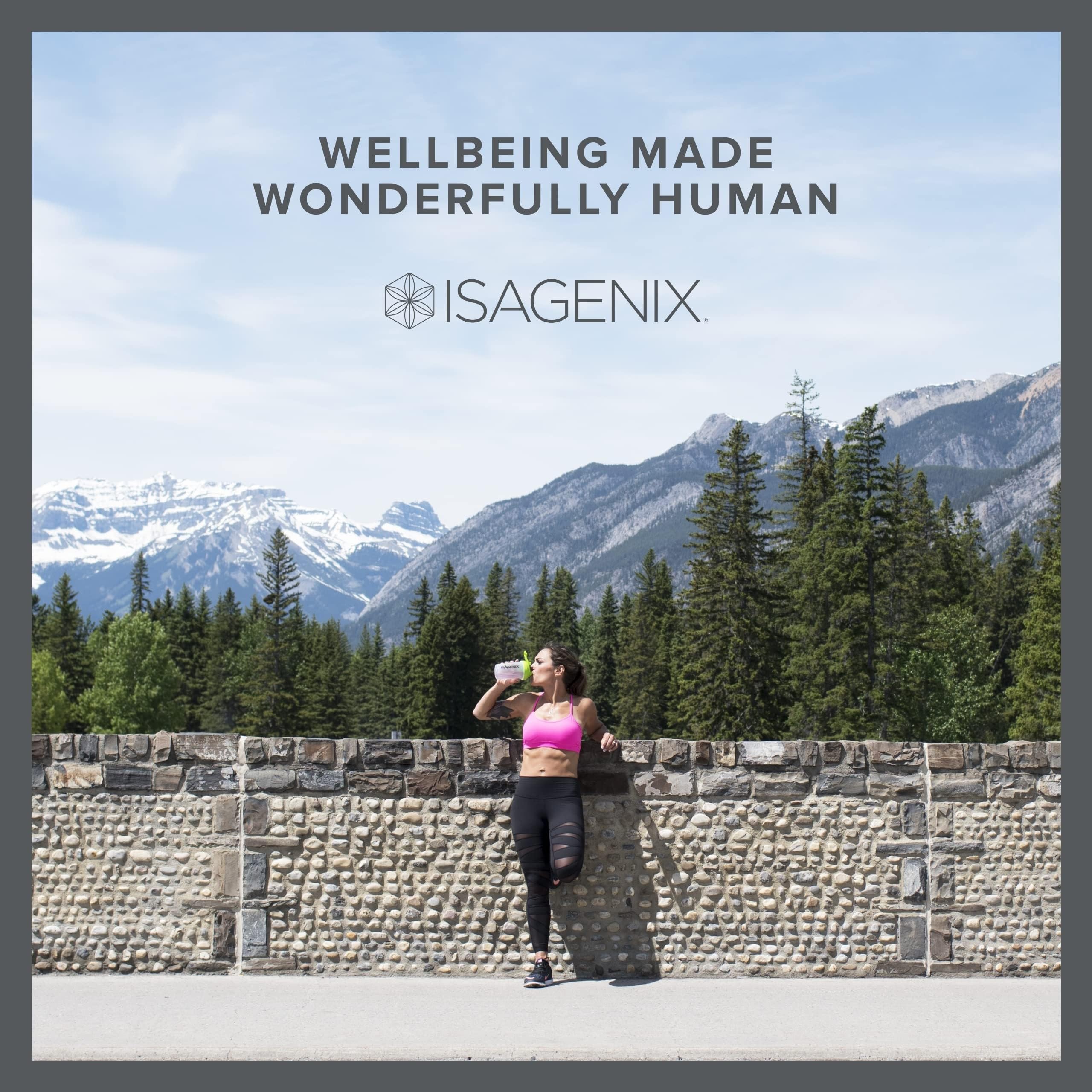 Isagenix Collagen Elixir non‑GMO and gluten‑free packaging detail