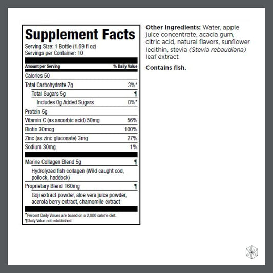 Isagenix Collagen Elixir being poured for convenient daily use