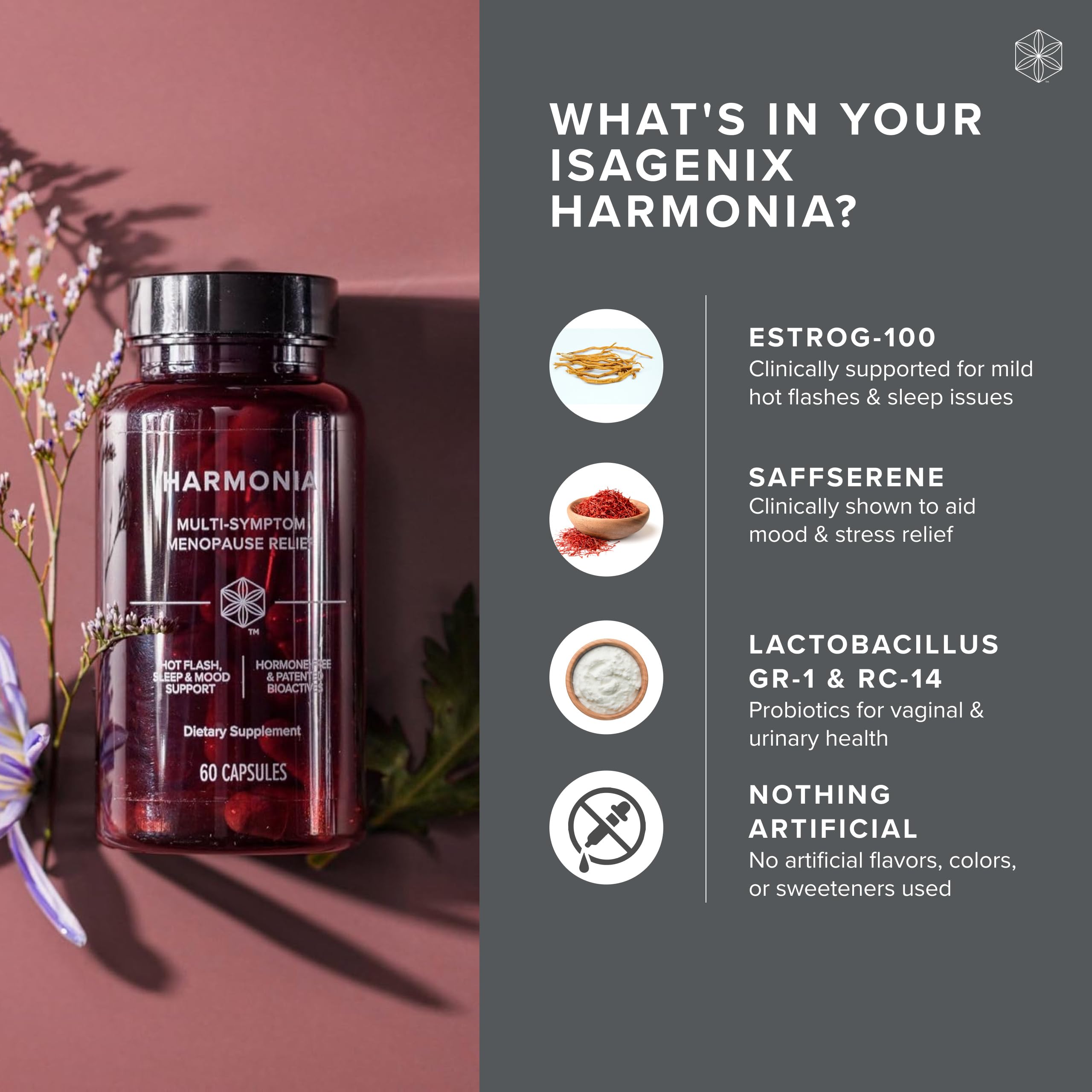 Isagenix Harmonia sleep wellness promoting calmer evenings and better sleep quality