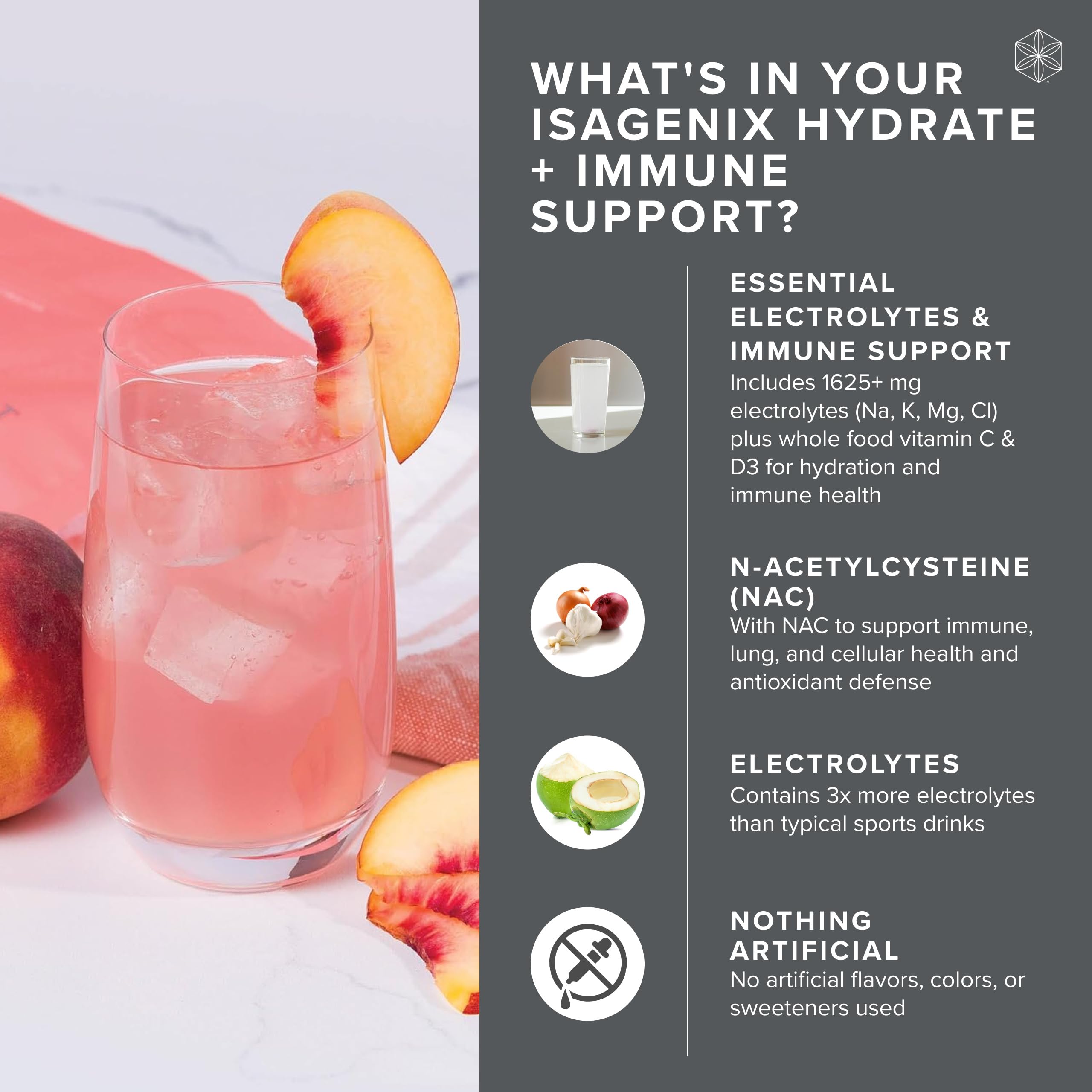 Isagenix Hydrate immune-nourishing blend supports daily wellness