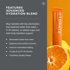 Isagenix Hydrate peach lemonade sticks with immune-support vitamins