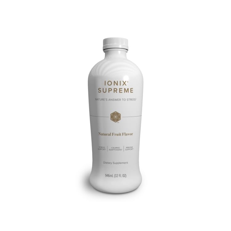Isagenix Ionix Supreme bottle front with natural fruit flavor for daily energy.