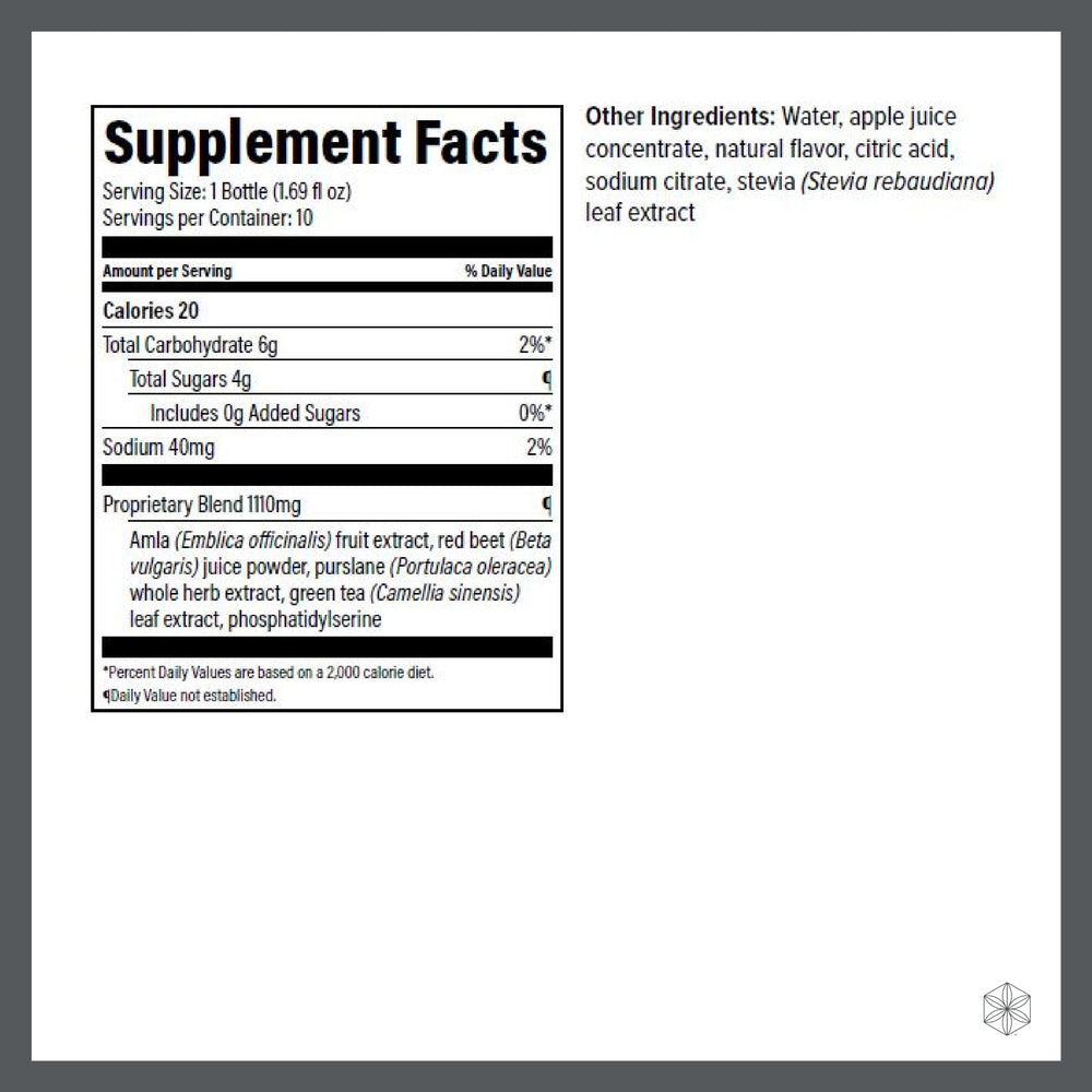 Isagenix Nootropic Elixir bottle pour ideal for quick focus sessions.