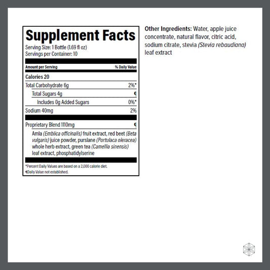 Isagenix Nootropic Elixir bottle pour ideal for quick focus sessions.