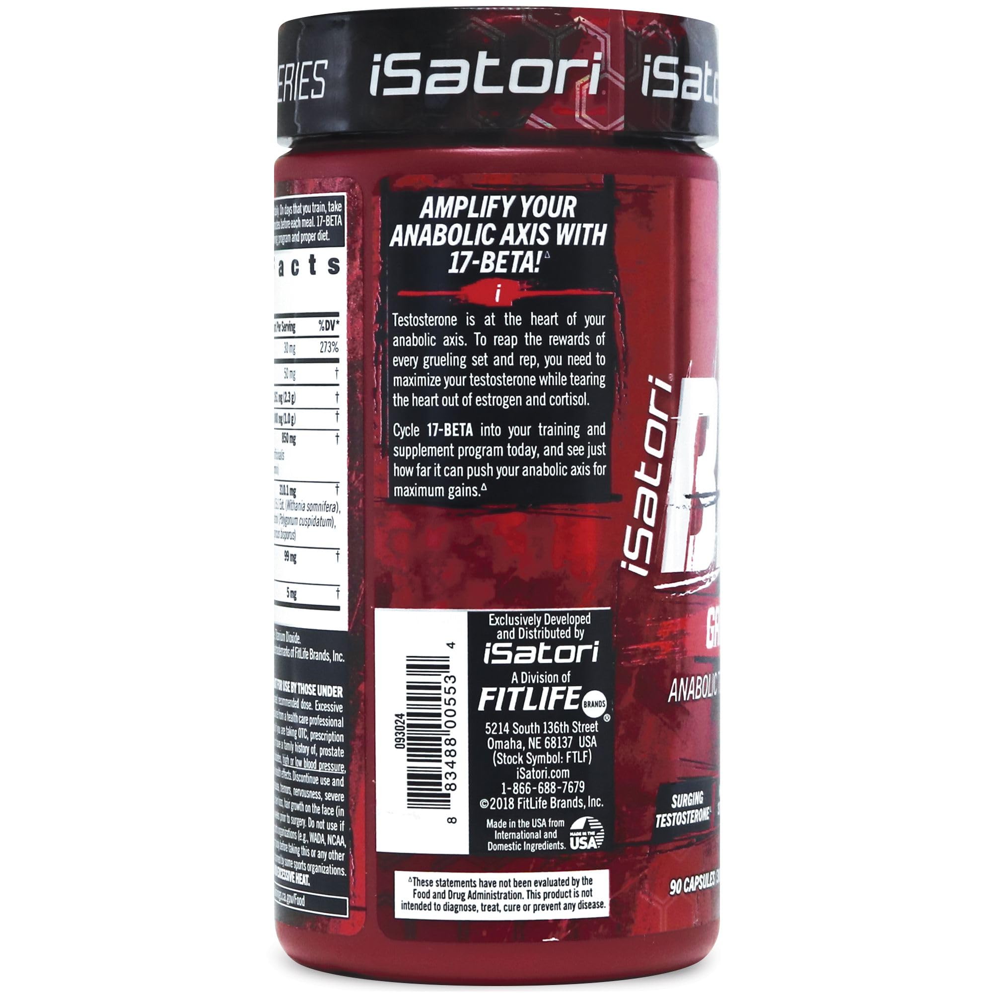 iSatori 17-BETA bottle being poured before a workout session.