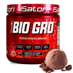 iSatori BIO-GRO bottle front, ready for daily training support.