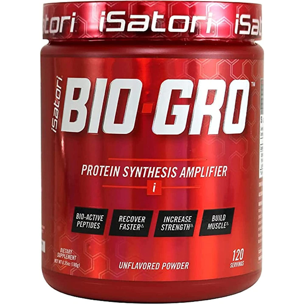 iSatori BIO-GRO bottle pour shows stimulant-free pre-workout versatility for recovery