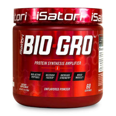 iSatori BIO-GRO bottle pour showing convenient stimulant-free pre-workout use