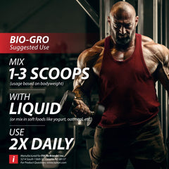 iSatori BIO-GRO added to oatmeal for a protein-packed breakfast.