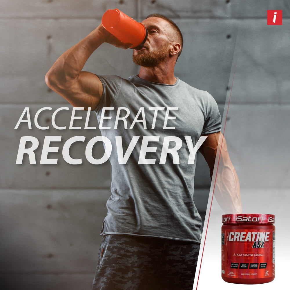 isatori creatine a5x mixed-in-water demonstrates no-bloat performance potential for high-intensity sessions