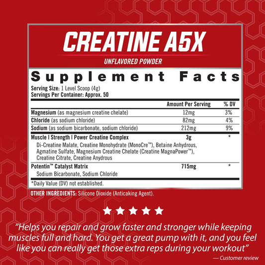 isatori creatine a5x scoop-dispensing shows convenient 4g serving for workouts