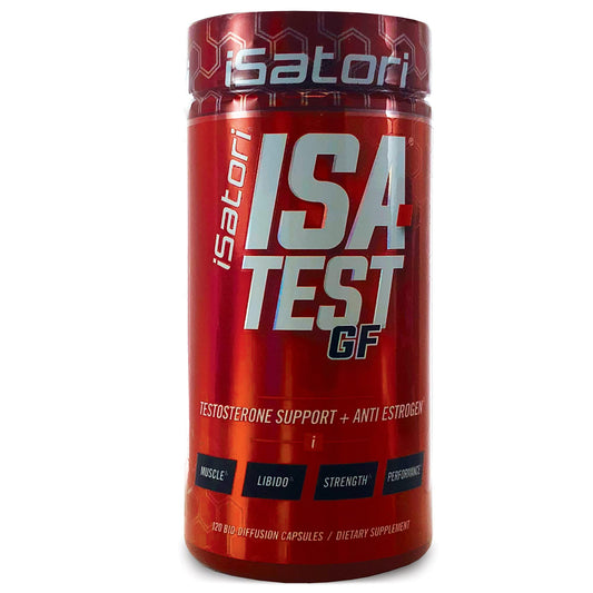 iSatori ISA-Test GF bottle with capsules for workouts and potential strength support